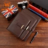 Loose-leaf leather diary book business notebook spiral notebook with lock