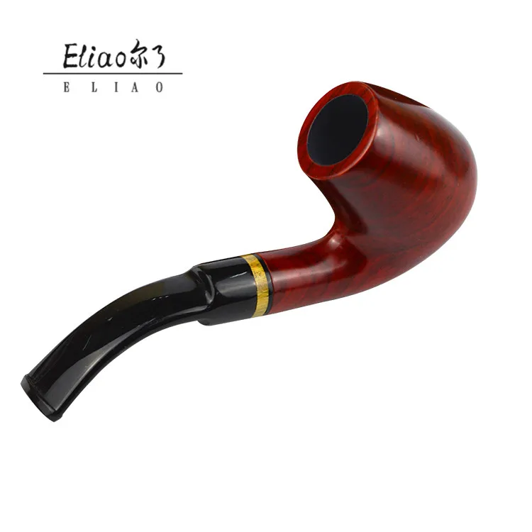 Erliao Classic Red Sandalwood Pipe Tobacco Smoking Add Circle Wood ...