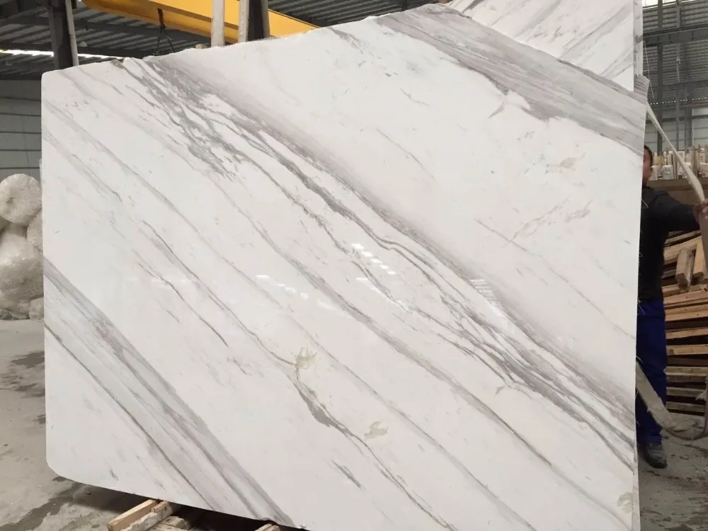 Natural Stone Calacatta White Marble Floor Tiles 60x60 Italian Marble ...