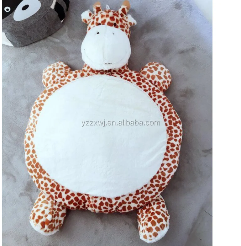 Free Sample Plush Sheep Mat For Baby Cute Plush Lamb Mat Lamb Style