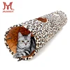 Cat Tunnel Leopard Print Crinkly Cat Fun 2 Holes Long Tunnel Kitten Toys