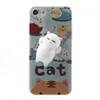 Fashion 3D Cute Cartoon Soft Lazy Cat Phone Cases For Apple iphone 6 6s 6plus 7 7Plus Case Fundas Soft TPU Back Cover Coque