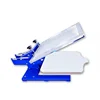 1 Color 1 Station Manual Screen Printer Flat Surface Garments Clothes Printer