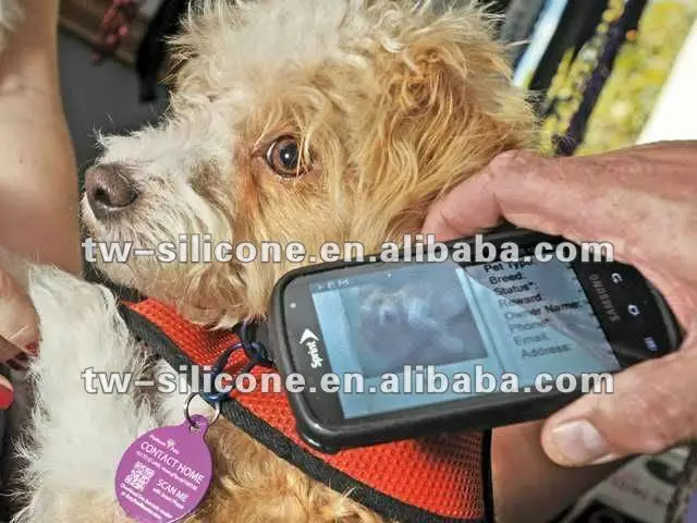 Pet QR code identification tag / pet products /QR barcode dog tag