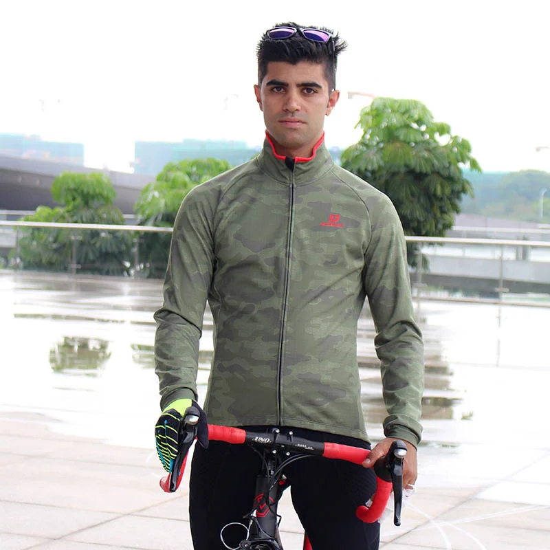 camo cycling jacket