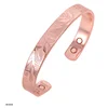 wholesale engravable bamboo stack personalized cheap copper bracelets germanium and tourmaline