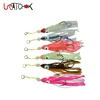 soft squid 9cm 5.5g silicon gel skirt tentacle 15# double assist hook lure hook rig fishing tackle saltwater fishing