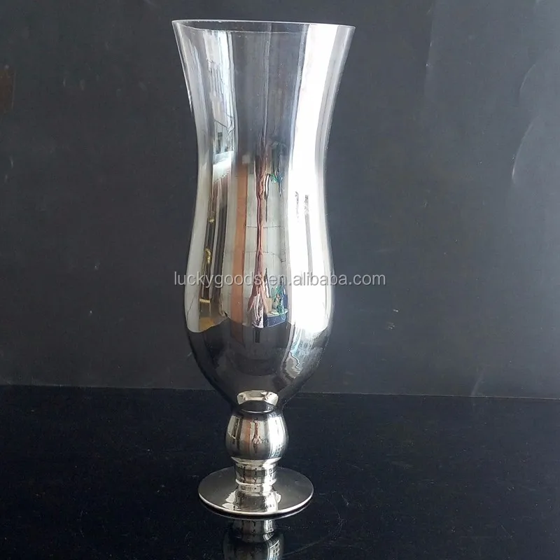 Lhp084 Wholesale Vase Centerpieces For Wedding Table Clear Silver