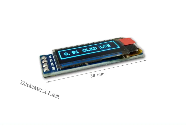 0.91 oled display with PCB