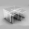 custom clear transparent acrylic furniture coffee table for living room