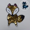 Two sides changeable sequin embroidery patch eye sequined applique patch vintage eye embroidered patch Clothing decoration