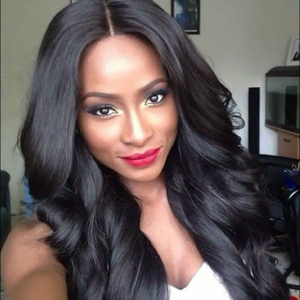 straight lace front wig.