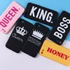 Lover Boss Honey King Queen Soft TPU Silicone Matte Case For iPhone 11 Pro 6 6S 6Plus 5 SE 8 8Plus X 7 7Plus