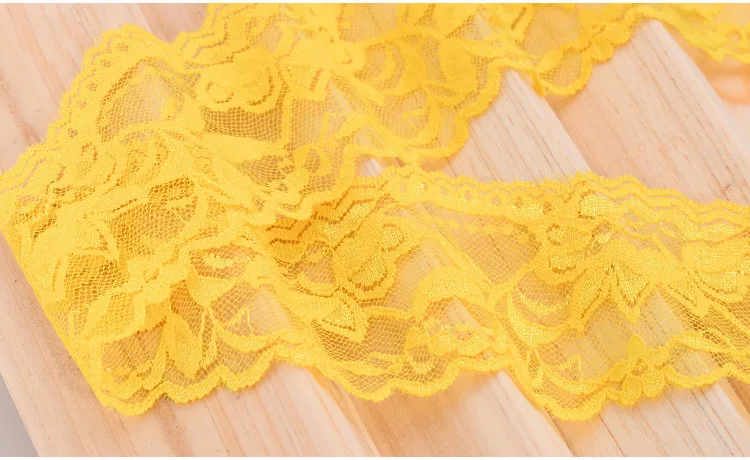 Custom Embroidered Ginkgo Leaf Polyester Dentelle Lace Fabric For ...