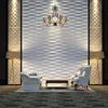 wave design bedroom decoration 3d wood wall panel