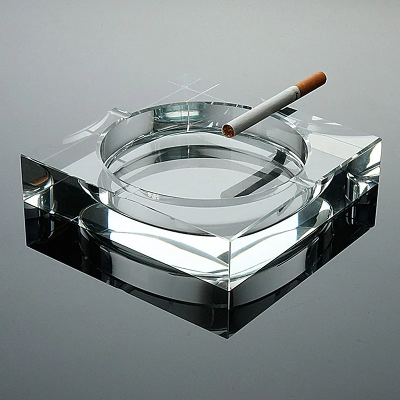 White Clear Luxury Square K9 Crystal/glass Ashtray Buy Square Glass