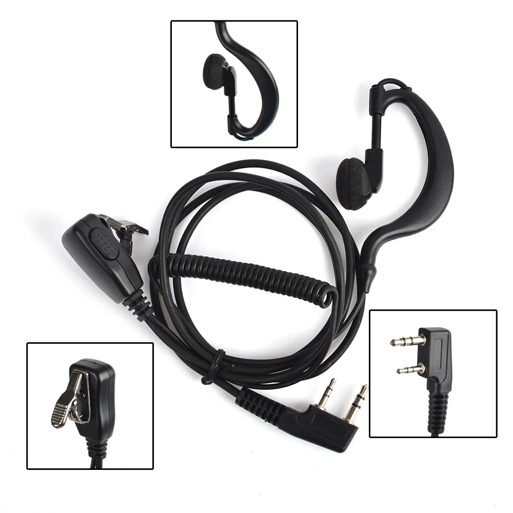 EarHanger Headset 2 Pin for Kenwood TwoWay Radio Headsets & Earpieces