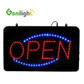 Battery Powered Custom Open Closed Today Business Plastic Led Sign ...