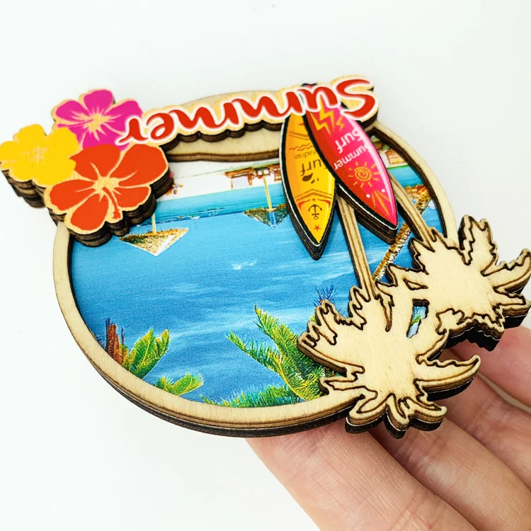 Quality Mdf Wood Souvenirs 3d Custom Wooden Fridge Buy Custom Wooden Fridge