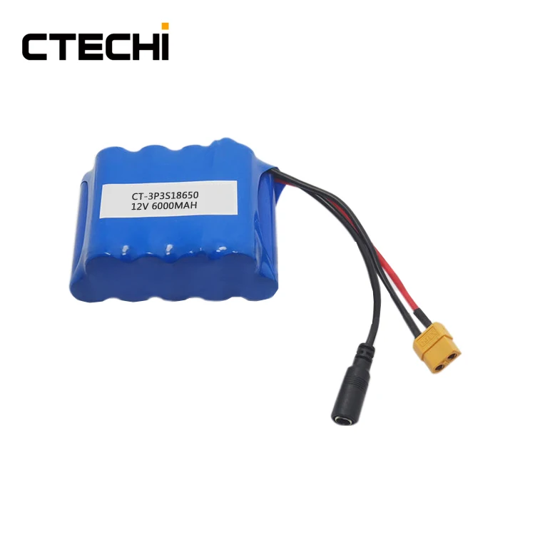 Ctechi Drone Battery 3p3s 12v 6000mah Lithium Ion 18650 Battery Pack