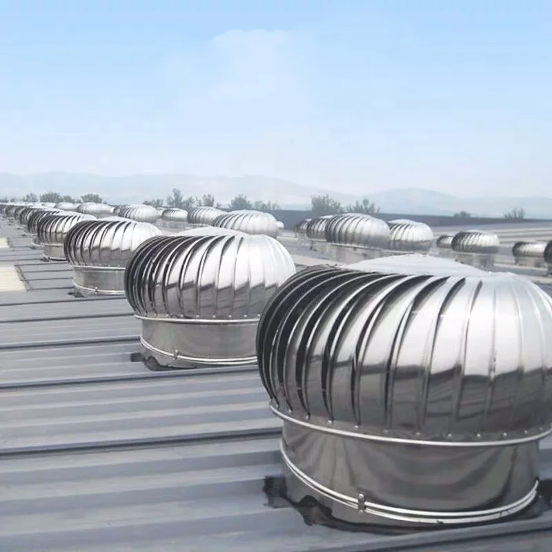 No Power Roof Turbo Fan Wind Turbine Ventilator For Warehouse With Base