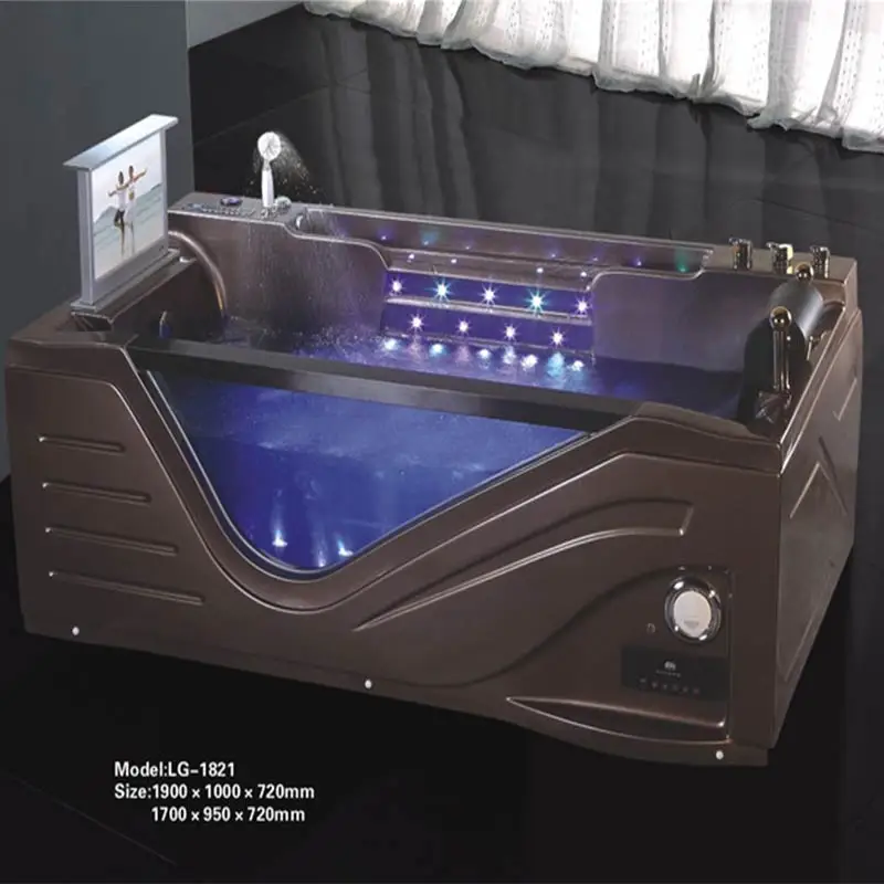 Acrylic Hydro Massage Bathtub With Led Light And Tv Display Buy