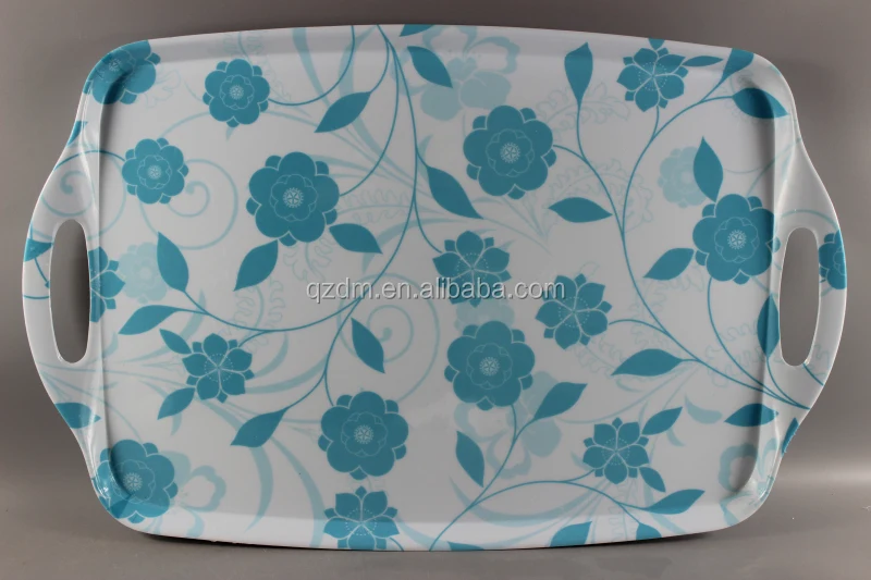Foodgrade Melamine Serving Tray with handle