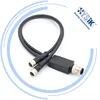 M8 to M12 splitter connector 3pin 4pin 5pin 6pin 8pin waterproof connector