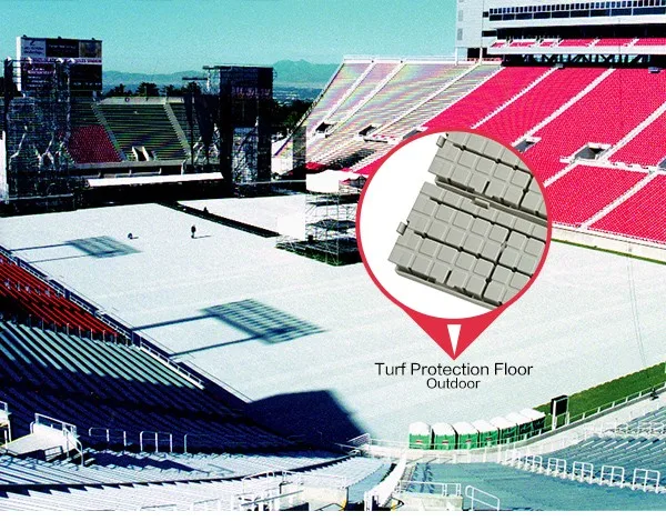 Topcourts High quality anti-slipping modular interlocking outdoor sports turf protection flooring