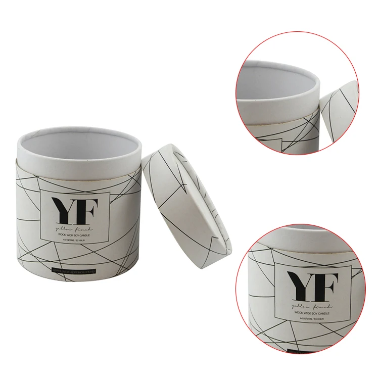Customized Paper Tea Canister Cardboard Cylinder Tea Box Packaging