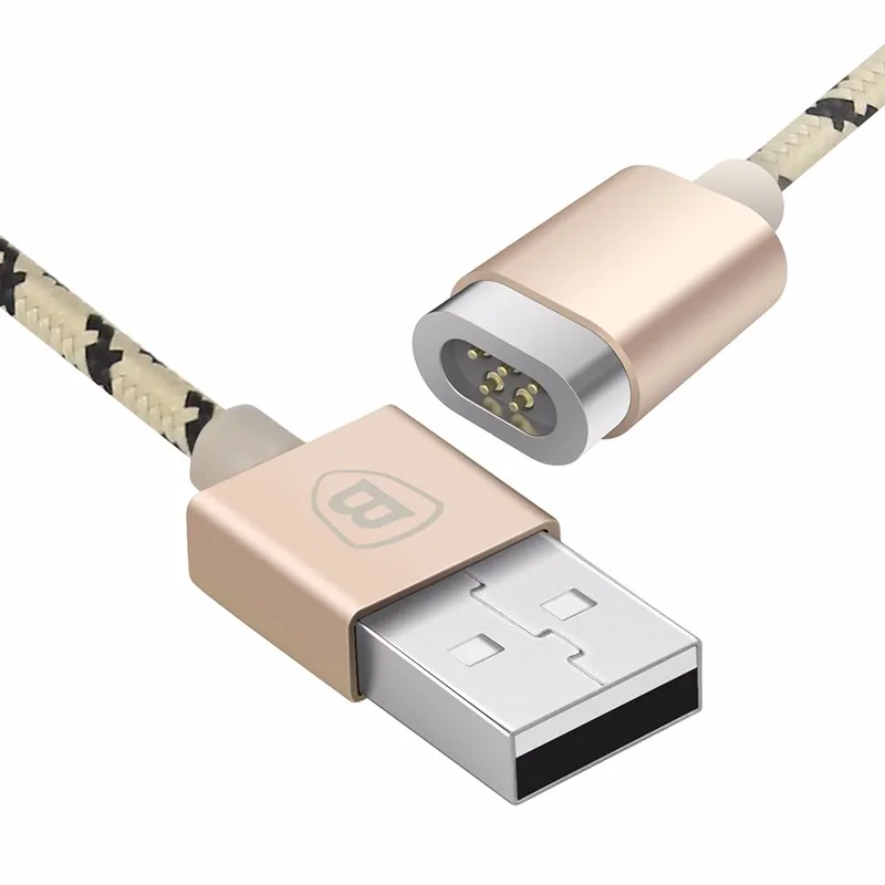 Baseus Insnap Series Magnetic Cable 1M Nylon Wire for Apple Charging Data Transmission 8 Pin USB Cable For iPhone 7 6 IOS 9