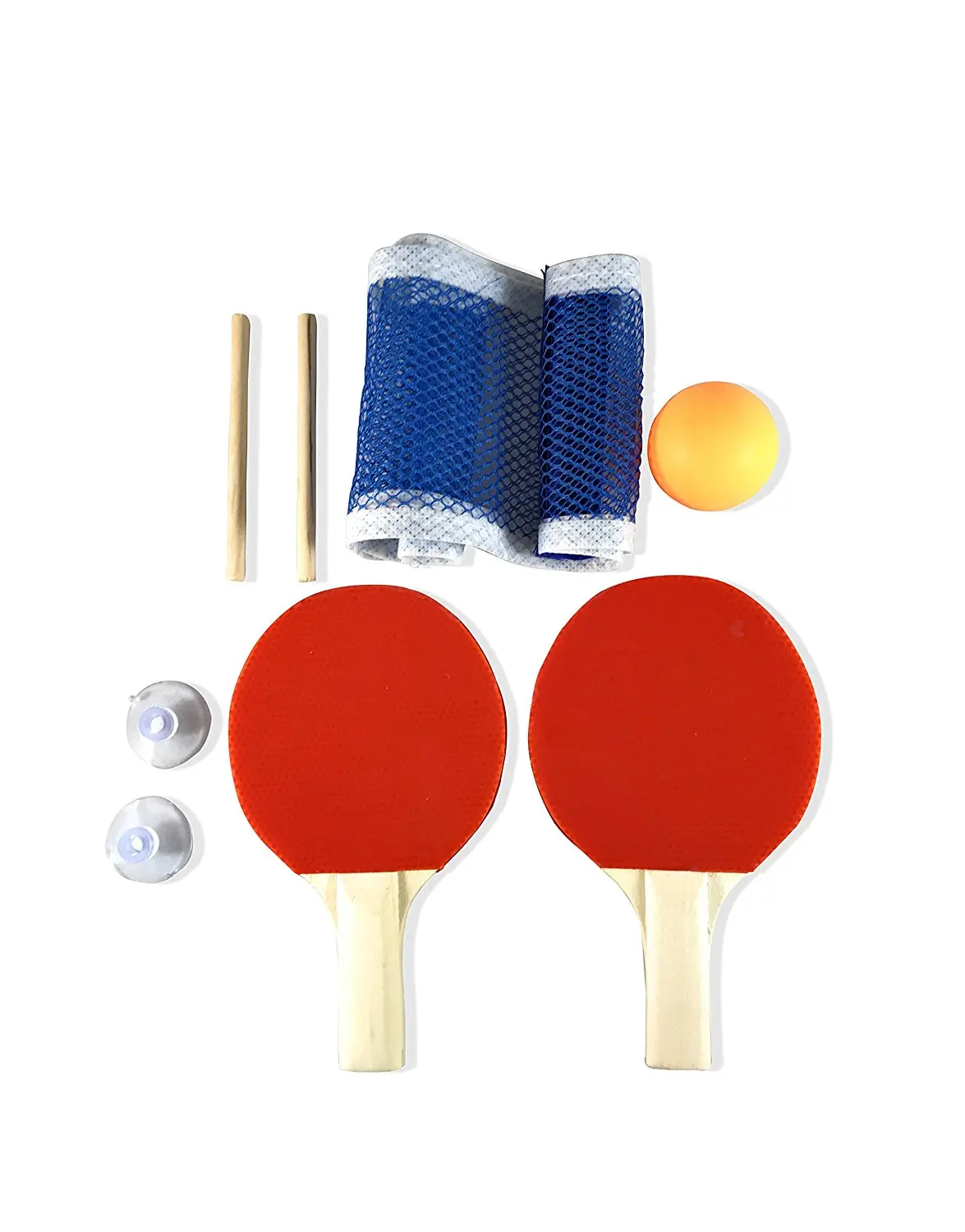 Mini Ping Pong Paddle Set - Indoor Table Tennis Racket Set by MightySpin - Great Portable Sport For Kids