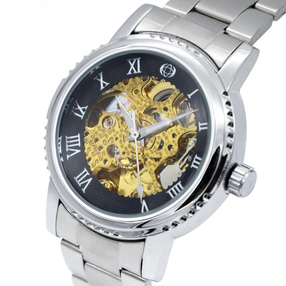 Water Resistant Quartz Skeleton Watch For Men Chinese Luxury Watch Oem