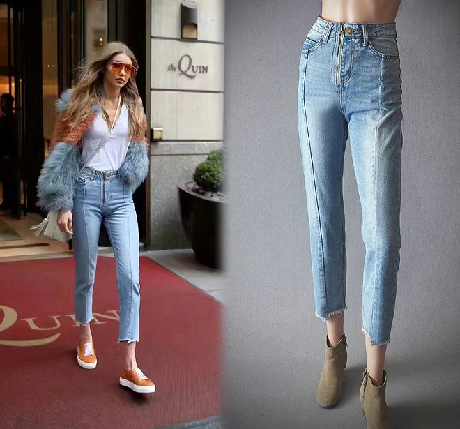 cropped jeans women