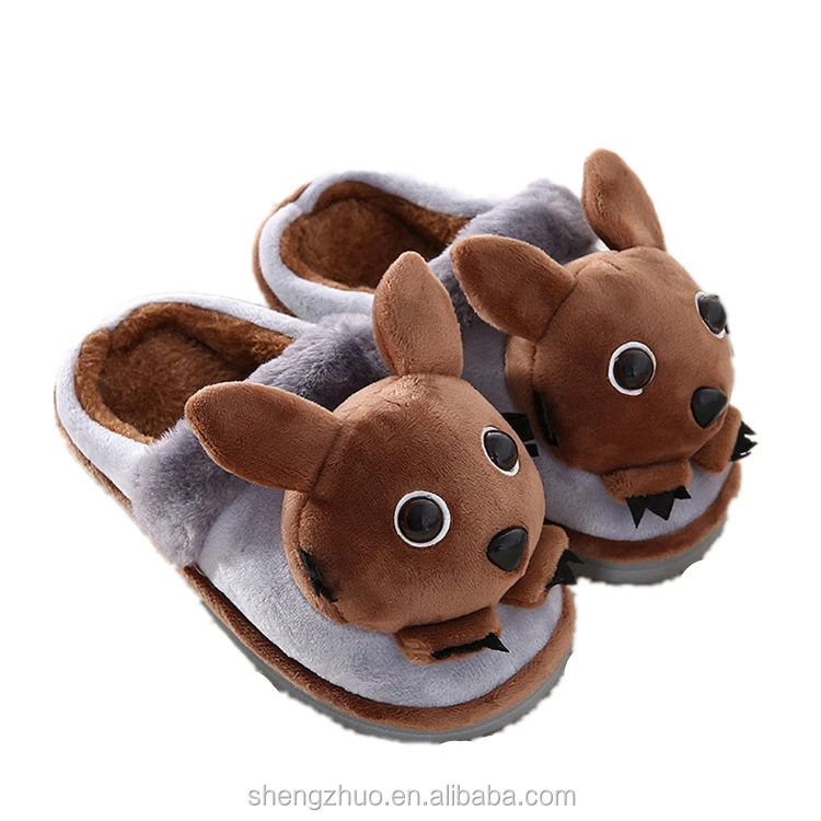 furry baby slippers