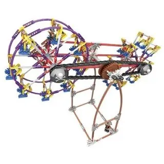 Buy Ferris Wheel Rotating Twin Wheels Amusement Park Set 500pcs Height 17 In Electric Toy Assembly Building Block Compare To Knex Building Toys Magnificent Motor And Gears Set In Cheap Price On