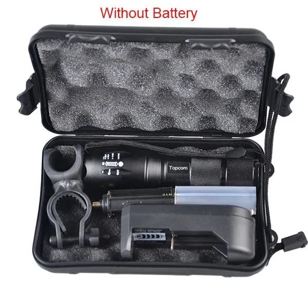 Zoomable LED 2000 Lumens Ultra Bright Tactical Flashlight Waterproof Handheld Flashlight