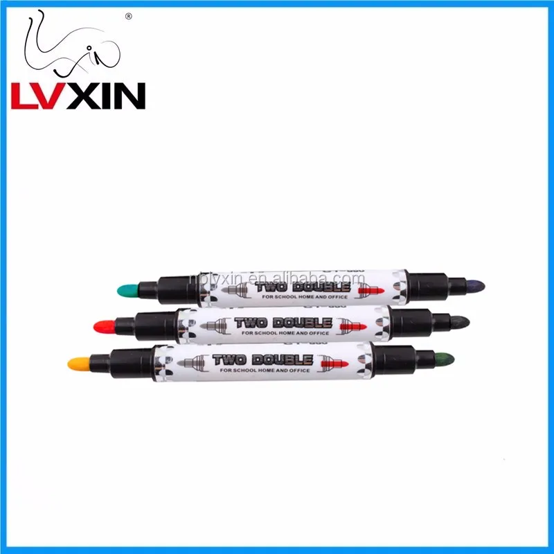 Doubleheaded Doublecolor Ultrafine Watersoluble Whiteboard Pen