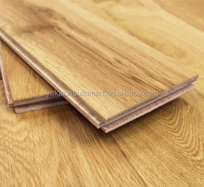 European Oak Floor Engineered Hardwood Flooring Wooden Saw Cutting With Pine Core European Oak Floor Engineered Hardwood