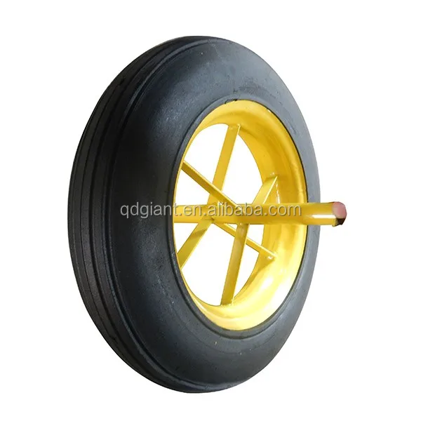 Solid rubber wheel for wheelbarrow 6400