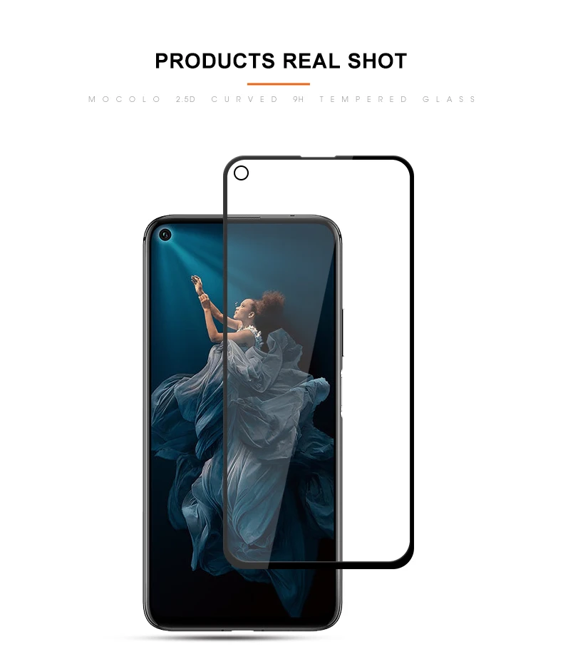 For Huawei Honor 20 Oem/Odm 3D Curved Edge Premium Real Tempered Glass Screen Protector