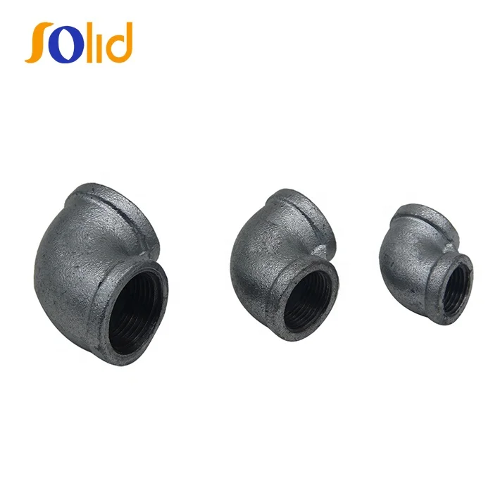 En 10242 Hot Dipped Galvanized Malleable Iron Pipe Fitting 90 Elbow