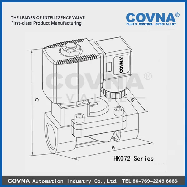 Pilot diaphragm solenoid valve