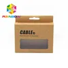 Mobile Phone USB Cable/Data Line /Earphone Packaging Paper Display Box with Clear Window