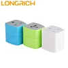 Longrich wholesale 110 to 220 universal travel voltage adapter with safety shutter