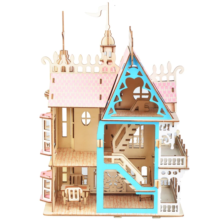 Newland 3d Diy Brain Teaser 3d Toy Woodcraft Construction Kit Of