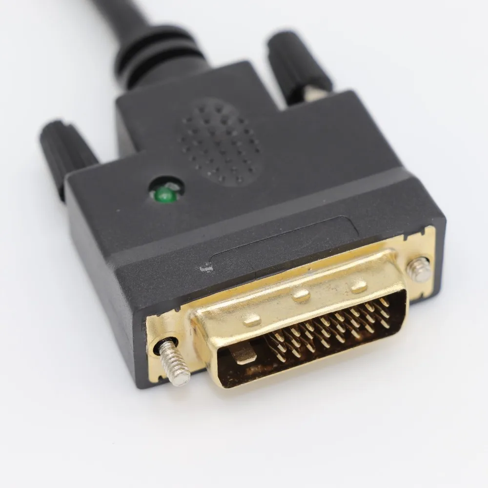 高速dvi 24   1 针男对高清女性转换器电缆与 led灯为 ps3 ps4 高清