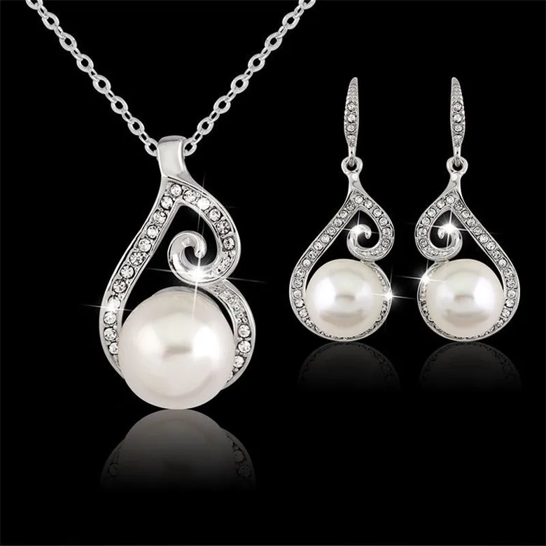 High Quality Fashion 925 Sterling Silver Cubic Zircon Stone Jewelry Set