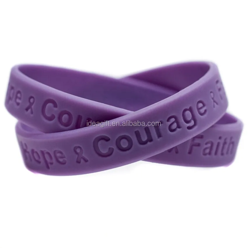 50pcslot Hope Courage And Faith Silicone Wristband For Cancer Bracelet Buy Hope Courage And
