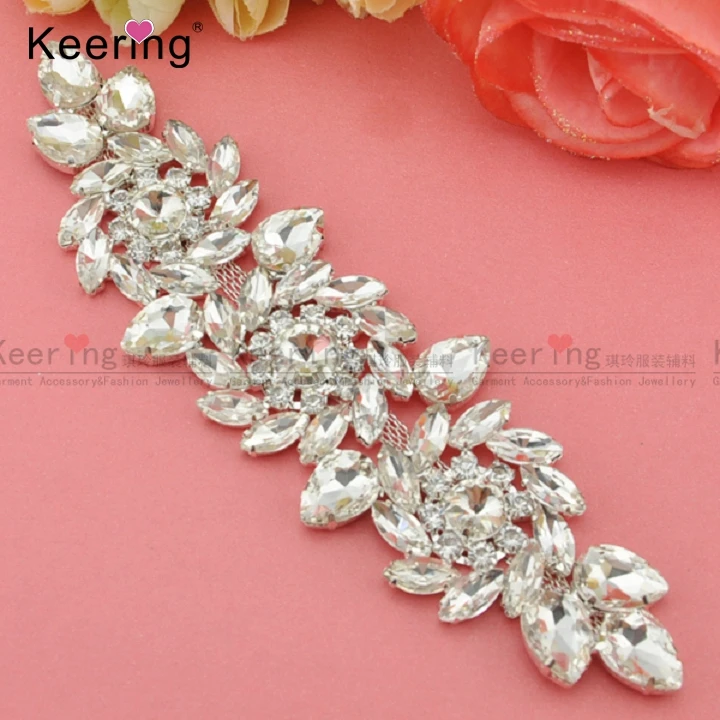 Fashion Keering Sew On Rhinestone For Clothing With Metal And Crystal